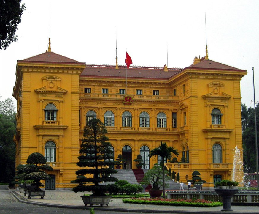 Le palais présidentiel.