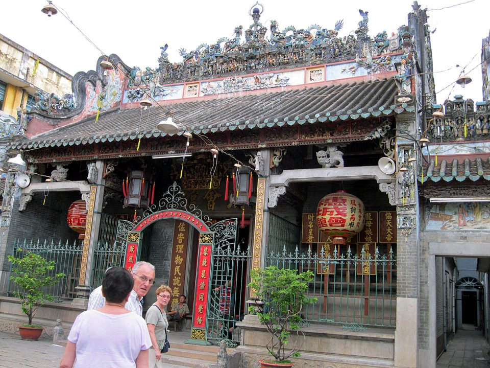 Le temple chinois de Thien Hau.