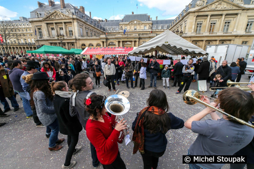 1/9. 15h57m19. Mer 05.03.2014. Le Droit au logement opposable, 7 ans après. © Michel Stoupak.