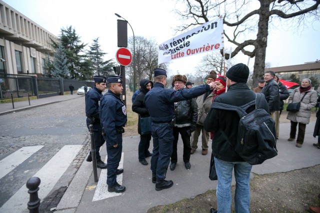 6/12. Mobilisation de la gauche contre la répression en Russie. © Michel Stoupak. Ven 01.03.2013, 19:15.