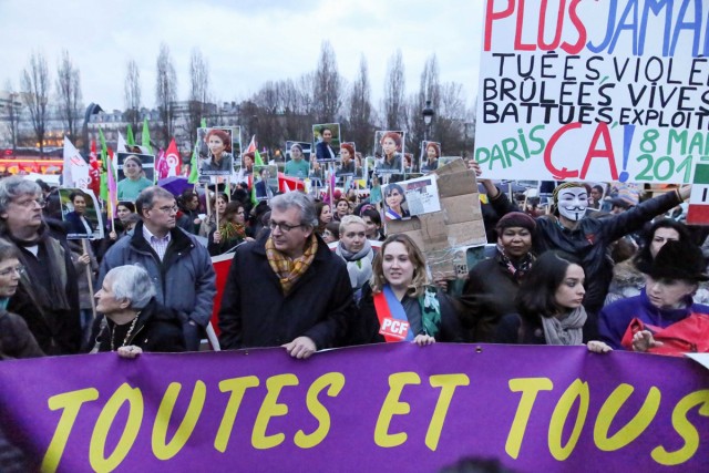 5/13. Marche à Paris pour la Journée internationale des droits des femmes. © Michel Stoupak. Ven 08.03.2013, 19:53.