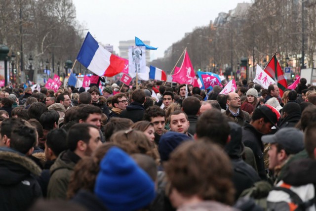 24/48. Manif pour tous : heurts entre manifestants et forces de l’ordre. © Michel Stoupak. Dim 24.03.2013, 18h56m10.