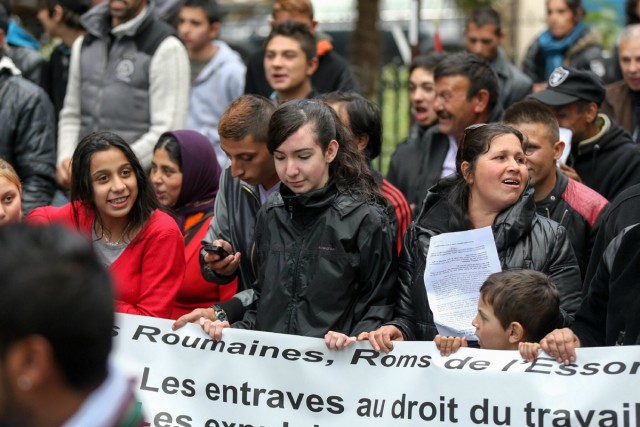 21/27. Manifestation parisienne contre les expulsions de Roms. © Michel Stoupak. Sam 25.05.2013, 15h53m06.