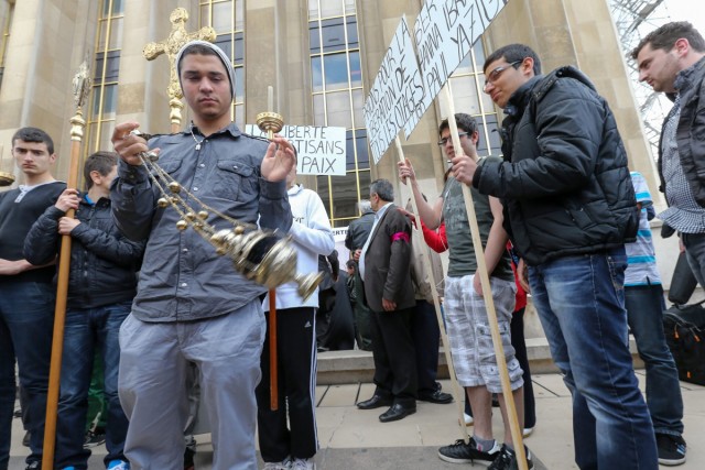 4/18. Evêques enlevés à Alep : la communauté orthodoxe se mobilise à Paris. © Michel Stoupak. Dim 02.06.2013, 16h54m27.