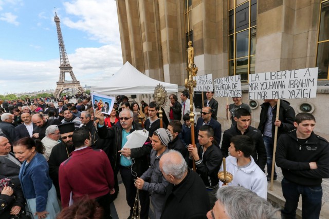 8/18. Evêques enlevés à Alep : la communauté orthodoxe se mobilise à Paris. © Michel Stoupak. Dim 02.06.2013, 17h04m34.