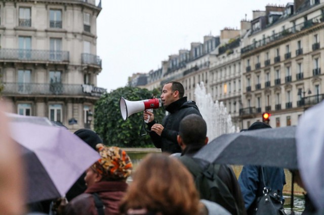 3/12. Contre des déclarations racistes sur Christiane Taubira. © Michel Stoupak. Ven 25.10.2013, 18h20m05.