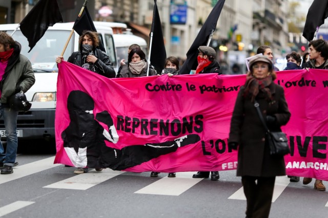 22/27. Manifestation contre la prostitution et les violences aux femmes. © Michel Stoupak. Sam 23.11.2013, 14h52m43.