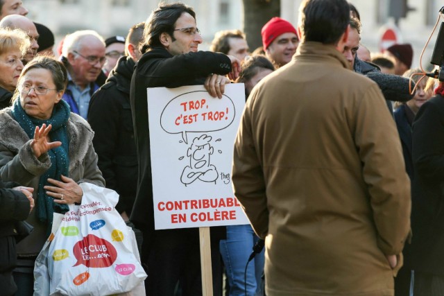 14/18. Paris : mobilisation contre le « matraquage fiscal ». © Michel Stoupak. Sam 30.11.2013, 15h33m55.