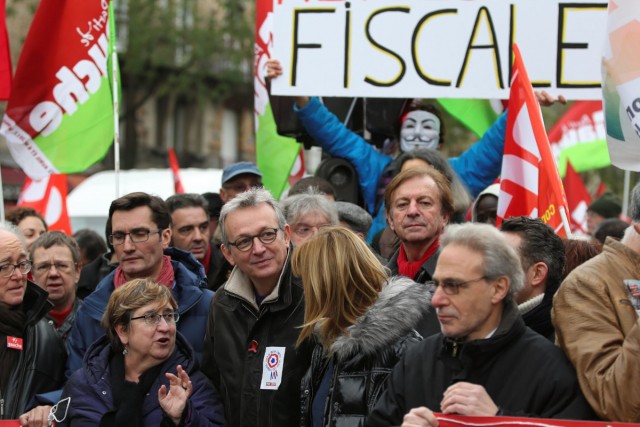 2/27. Révolution fiscale : Mélenchon marche sur Bercy. © Michel Stoupak. Dim 01.12.2013, 13h25m23.