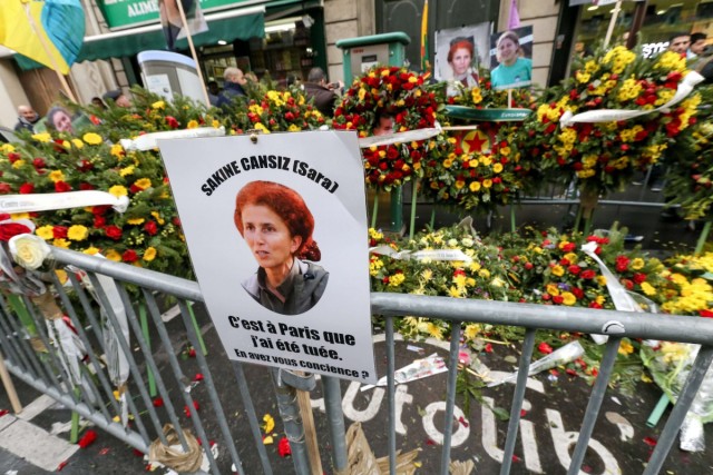 11.01.2014. Paris : manifestation un an après l’assassinat de trois militantes kurdes