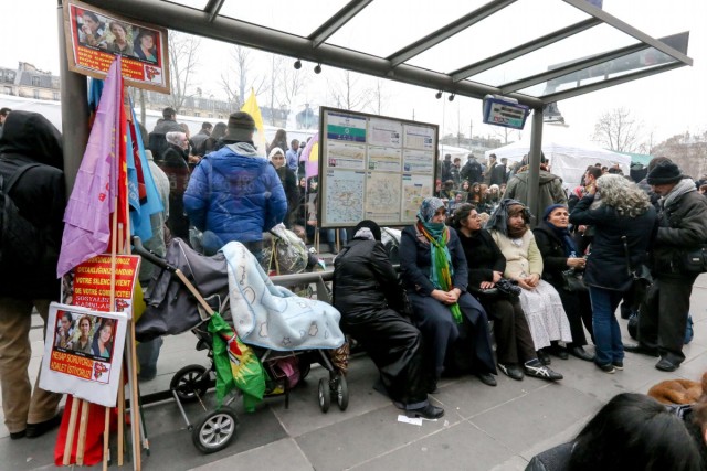 11.01.2014. Paris : manifestation un an après l’assassinat de trois militantes kurdes
