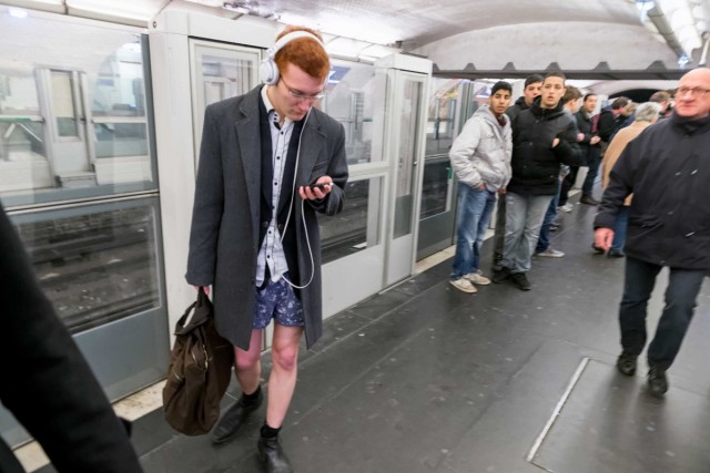 12.01.2014. « No Pants Subway Ride », ou comment prendre le métro en slip