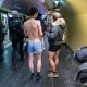 21/40. « No Pants Subway Ride », ou comment prendre le métro en slip. © Michel Stoupak. Dim 12.01.2014.