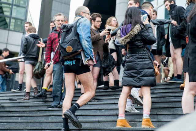 12.01.2014. « No Pants Subway Ride », ou comment prendre le métro en slip