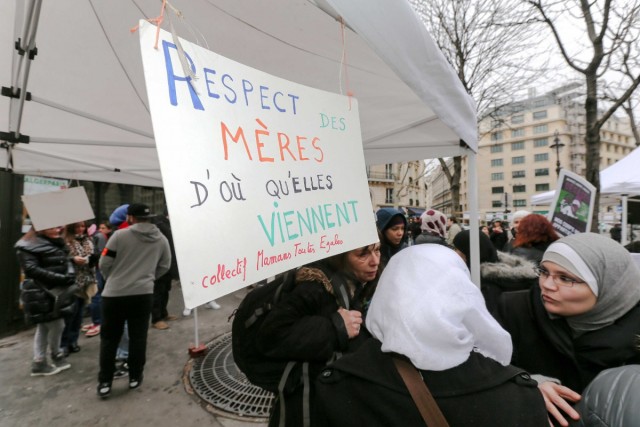 3/6. Paris : mobilisation contre l’islamophobie. © Michel Stoupak. Sam 25.01.2014, 14:37:00.