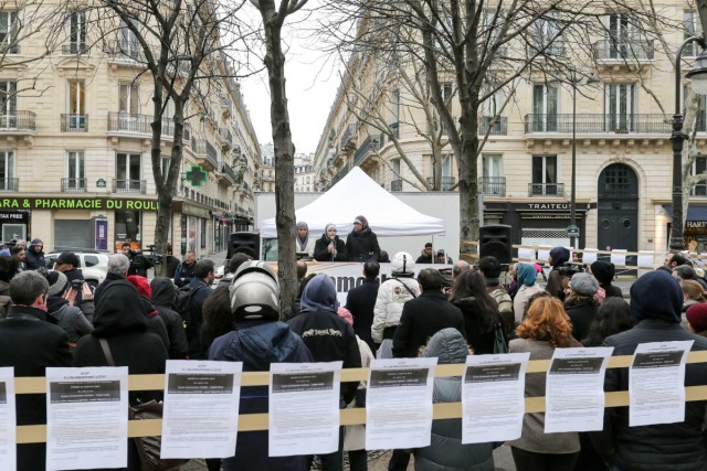 6/6. Paris : mobilisation contre l’islamophobie. © Michel Stoupak. Sam 25.01.2014, 15h30m03.