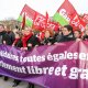 8/32. Paris. Des milliers de manifestants dans la rue pour le droit à l’IVG en Espagne. © Michel Stoupak. Sam 01.02.2014, 13h51m12.