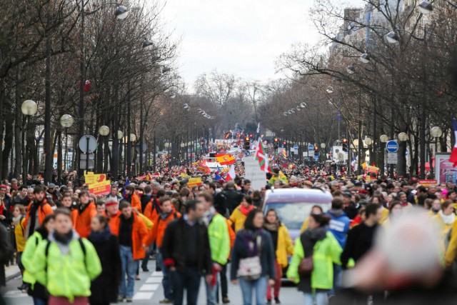 18/24. Paris : les anti-IVG saluent l’Espagne. © Michel Stoupak. Dim 19.01.2014, 15h41m53.