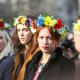 11/11. 14h47m16. Sam 01.02.2014. Inna Schevchenko et les Femen dans la manifestation pro-IVG. © Michel Stoupak.