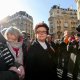 4/7. 12h59m54. Dim 02.02.2014. Christine Boutin et d’autres personnalités politiques à la « Manif pour tous ». © Michel Stoupak.
