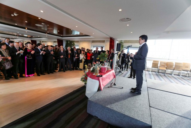 15.02.2014. Le ministre vietnamien Hoang Tuan Anh lance la fête du Têt