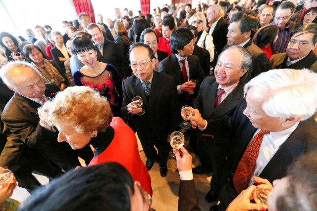 15.02.2014. Le ministre vietnamien Hoang Tuan Anh lance la fête du Têt