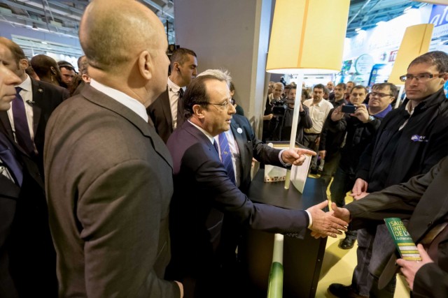 22.02.2014. François Hollande bien accueilli au Salon de l’agriculture