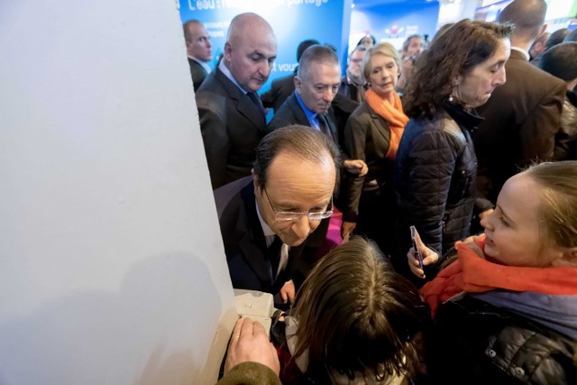 22.02.2014. François Hollande bien accueilli au Salon de l’agriculture