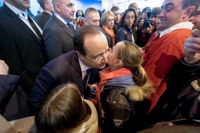 22.02.2014. François Hollande bien accueilli au Salon de l’agriculture