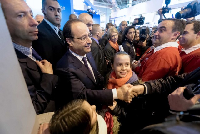 22.02.2014. François Hollande bien accueilli au Salon de l’agriculture