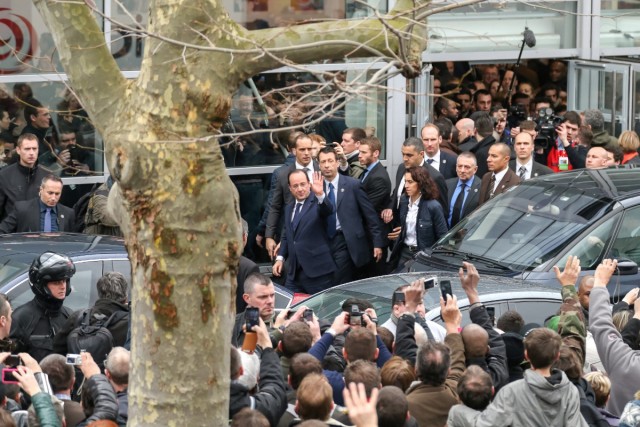 22.02.2014. Francois Hollande quitte le Salon de l’agriculture