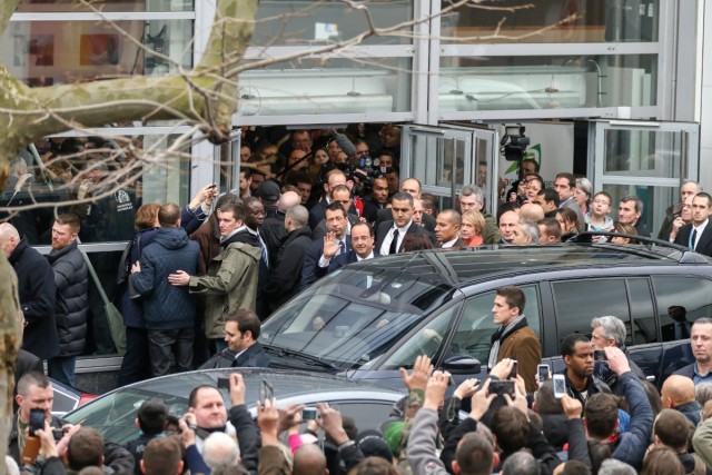 22.02.2014. Francois Hollande quitte le Salon de l’agriculture