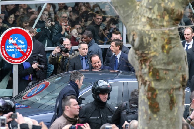 22.02.2014. Francois Hollande quitte le Salon de l’agriculture