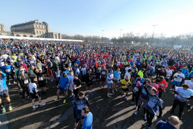 02.03.2014. Semi-marathon de Paris. 33 200 coureurs au départ de la 22e édition