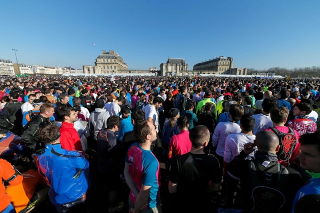 02.03.2014. Semi-marathon de Paris. 33 200 coureurs au départ de la 22e édition