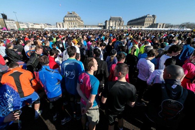 02.03.2014. Semi-marathon de Paris. 33 200 coureurs au départ de la 22e édition