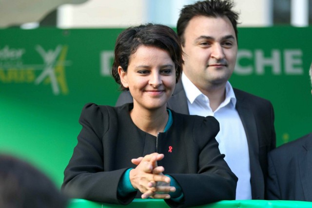 06.04.2014. Marathon de Paris : Hidalgo et Vallaud-Belkacem au départ