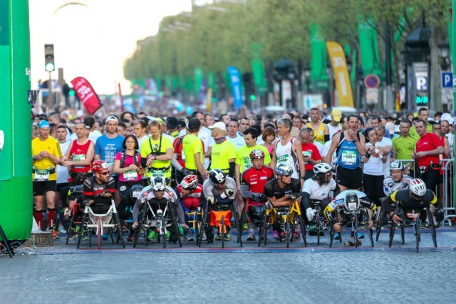06.04.2014. 38e Marathon de Paris : 40 738 coureurs au départ