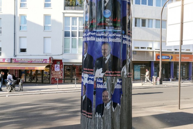 16.04.2014. Paris : la campagne présidentielle algérienne s’affiche