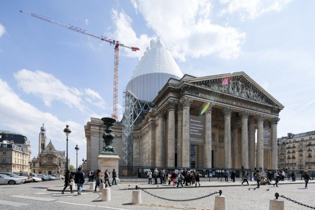 20.04.2014. Paris : une restauration historique du Panthéon