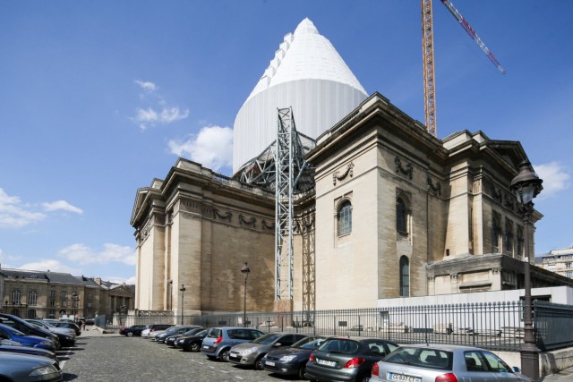 20.04.2014. Paris : une restauration historique du Panthéon