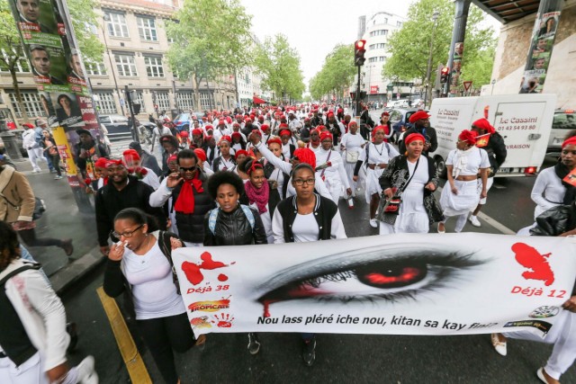 26.04.2014. Une marche contre la violence aux Antilles