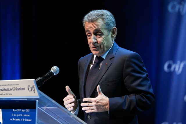 2/6. Nicolas Sarkozy à la soirée "La France face à l'antisémitisme et à l'islamisme". © Michel Stoupak. Lun 21.03.2022, 19h16m07.