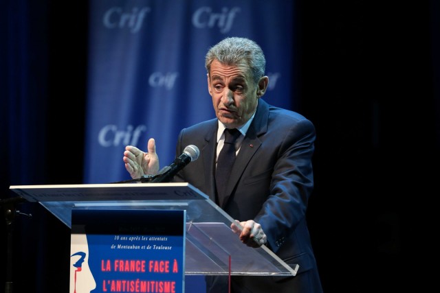 3/6. Nicolas Sarkozy à la soirée "La France face à l'antisémitisme et à l'islamisme". © Michel Stoupak. Lun 21.03.2022, 19h18m45.