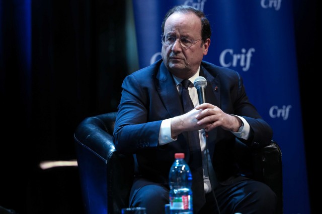 4/6. François Hollande à la soirée "La France face à l'antisémitisme et à l'islamisme". © Michel Stoupak. Lun 21.03.2022, 20h31m41.