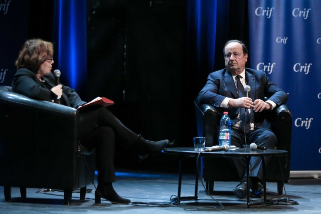 5/6. François Hollande à la soirée "La France face à l'antisémitisme et à l'islamisme". © Michel Stoupak. Lun 21.03.2022, 20h33m42.