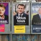 4/6. Campagne officielle d'affiches de 3 candidats à la présidentielle. © Michel Stoupak. Mar 05.04.2022, 14h59m10.