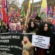 6/18. Des membres de la communauté kurde manifestent à Paris. © Michel Stoupak. Sam 24.12.2022, 13h43m05.