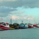 1/5. Vieux port de Roscoff. Bel alignement de bateaux. Mar 07/10/2014, 18 h 39.