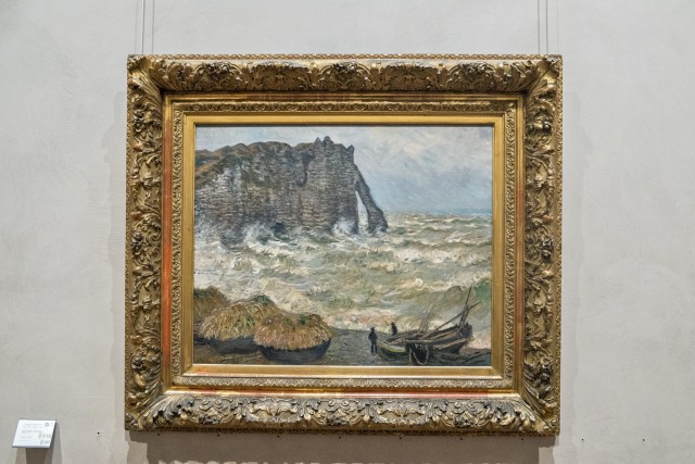 24/37. Mer agitée à Etretat, Claude Monet, 1883.  Jeu 21.05.2015, 15:05.
